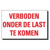 TSD 24 Verboden onder de last te komen TSD 24 Verboden onder de last te komen