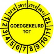 Keuringsstickers 11E GOEDGEKEURD TOT... - 2022 t/m 2025 Keuringsstickers 11E GOEDGEKEURD TOT... - 2022 t/m 2025