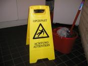 Natte Vloer Bord 3-talen OPGEPAST ACHTUNG ATTENTION Natte Vloer Bord 3-talen OPGEPAST ACHTUNG ATTENTION